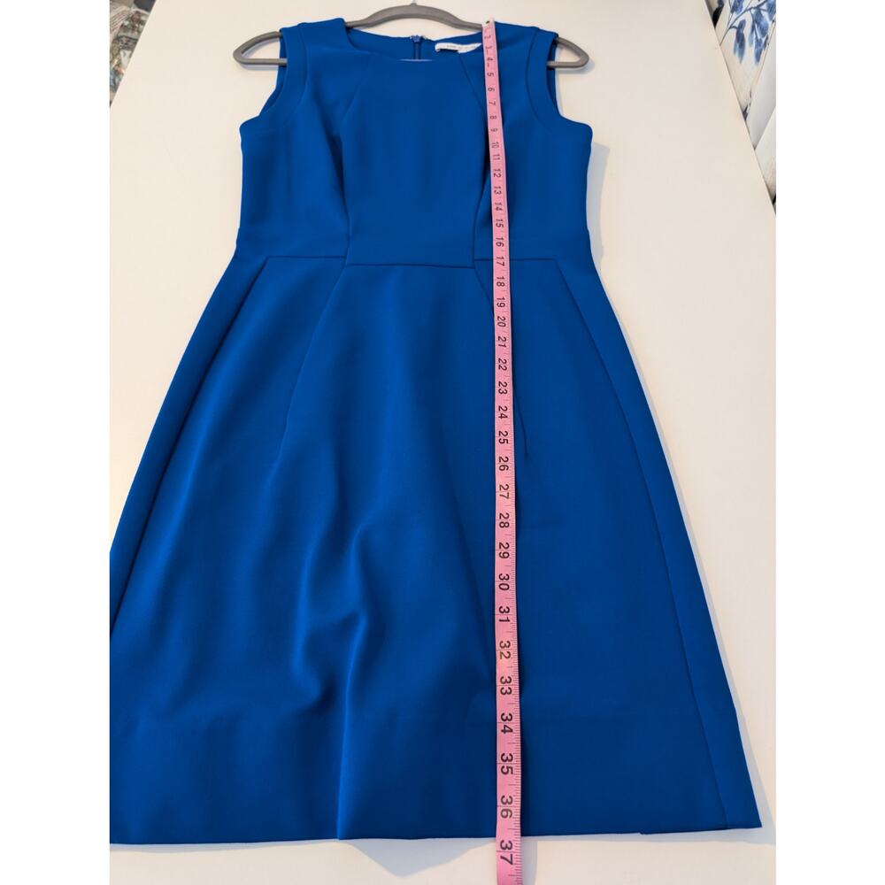 Diane Von Furstenberg Sheath Dress Career Office Classic Designer Blue Size 6 - Picture 10 of 10